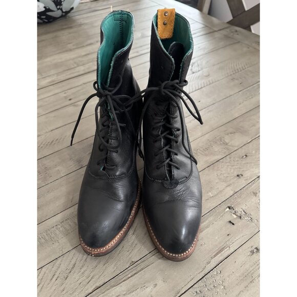 PS Kaufman no.2018 crosswalk tall lace-up boot black leather Size 9.5 - Picture 4 of 9